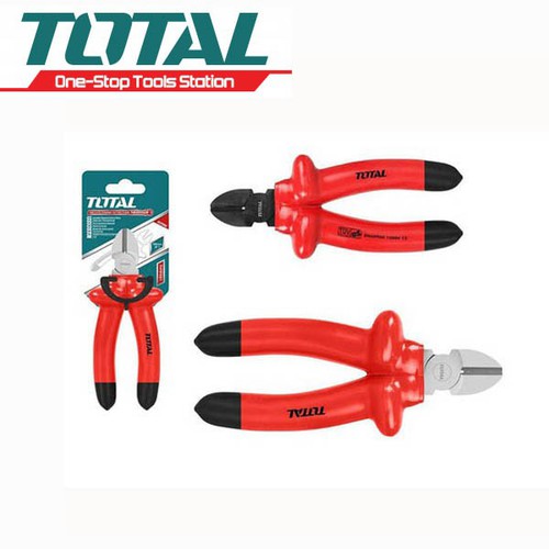 Kìm cắt cách điện 1000V TOTAL THTIP261 6inch kềm cắt cách điện thép C-rV siêu bền cứng