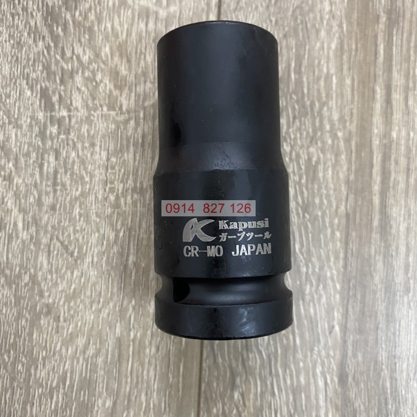 Bộ khẩu đen KAPUSI hệ 3/4 inch (193mm) thép đen CR-Mo cỡ từ 21-46mm
