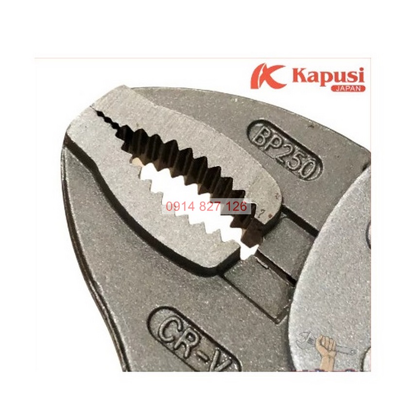 Kìm bấm chết Kapusi K-8255 10 inch, chất liệu CRV chắc chắn thép Nhật, sơn cam