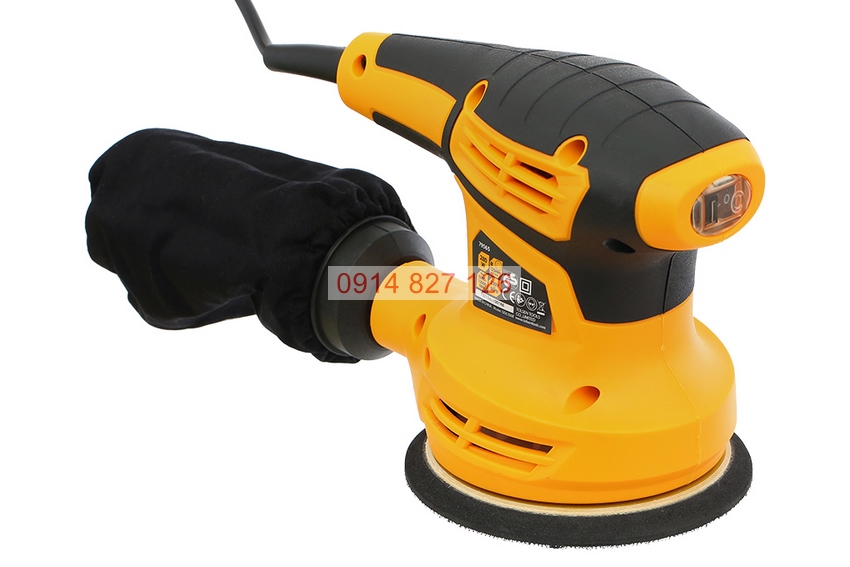 Máy chà nhám đánh bóng tròn TOLSEN 79565 280W, đế nhám phi125mm, chịu lực và chống biến dạng tốt