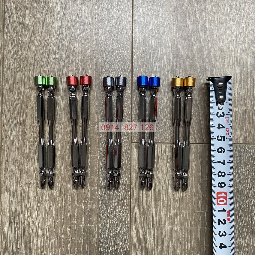 Mũi bắn vít siêu cứng cao cấp 100mm KAPUSI Nhật Bản, thép S2, đầu 4 cạnh PH2