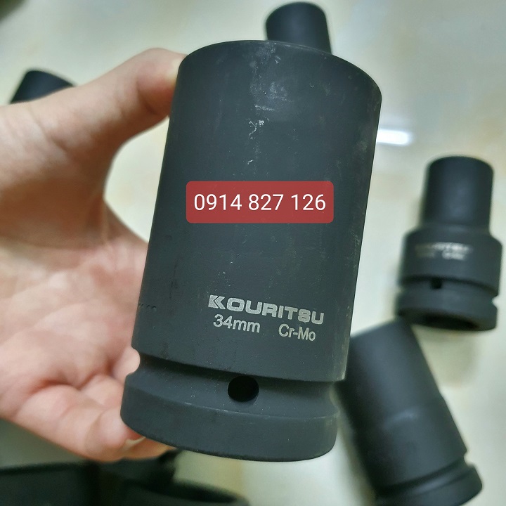 Tuýp dài đầu 1 inch Kouritsu Nhật Bản - Khẩu vặn ốc 1 inch