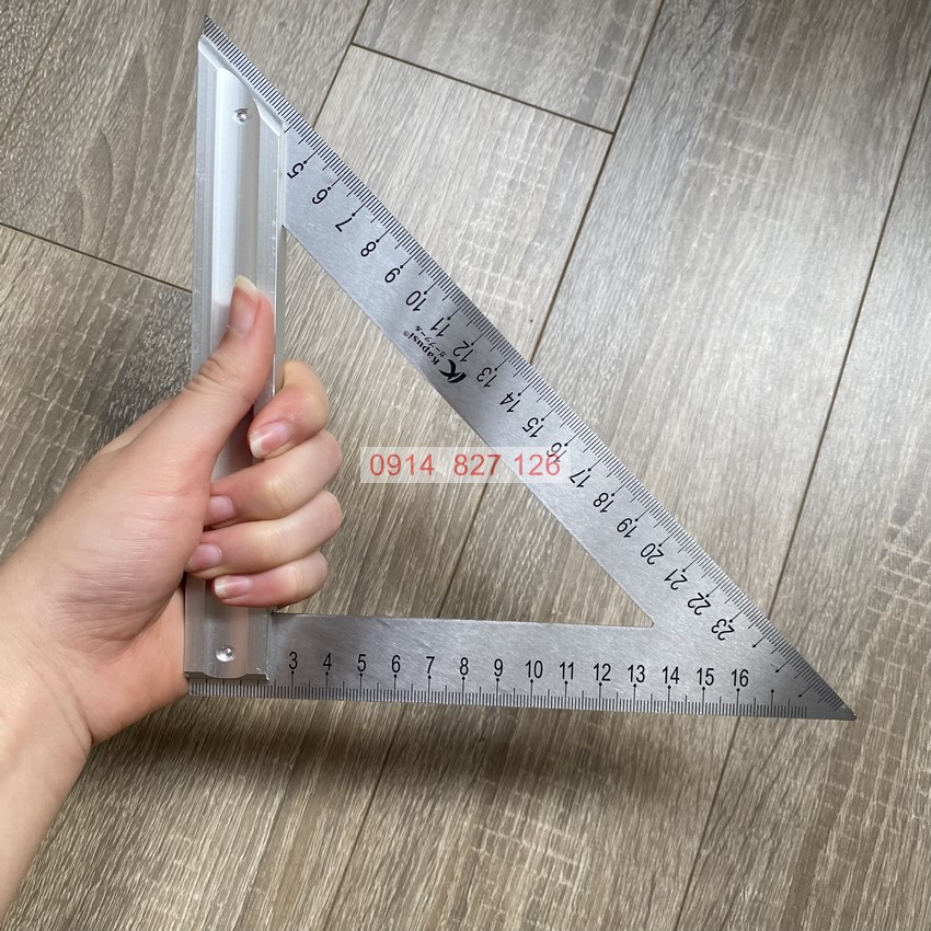 Thước e ke tam giác vuông cân 200mm KAPUSI K-2650