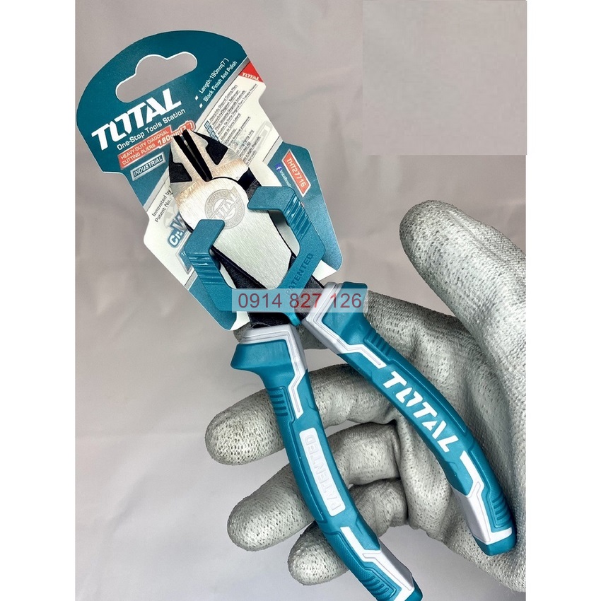 Kìm cắt TOTAL THT27716 7 inch, hợp kim cao cấp chống gỉ sét, cách điện lên đến 1000V