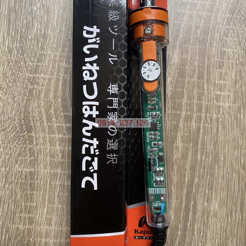Mỏ hàn nhiệt cao cấp Kapusi công suất 80W K-9031 có núm điều chỉnh nhiệt độ