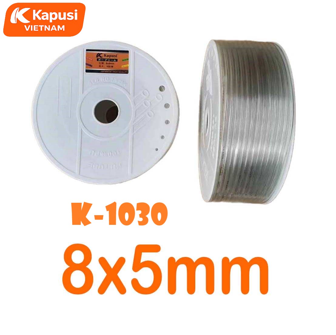 Cuộn Dây Hơi Khí Nén Kapusi K-1030 – K-1031 – K-1032 – Nhựa Cao Cấp– Dây Xoắn Chịu Nhiệt– Kèm Đầu Khóa Nhanh SP20 & PP20