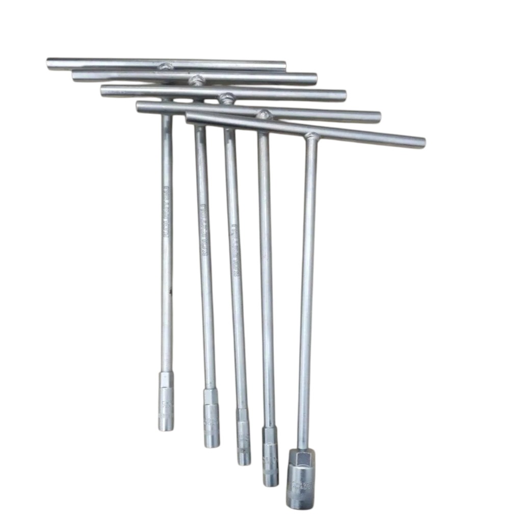 Tay Vặn Chữ T Đầu Tuýp Lục Giác KOURITSU Thân Thép Chống Gỉ Sét Đủ Cỡ Từ 8mm Đến 19mm, BH 12 Tháng
