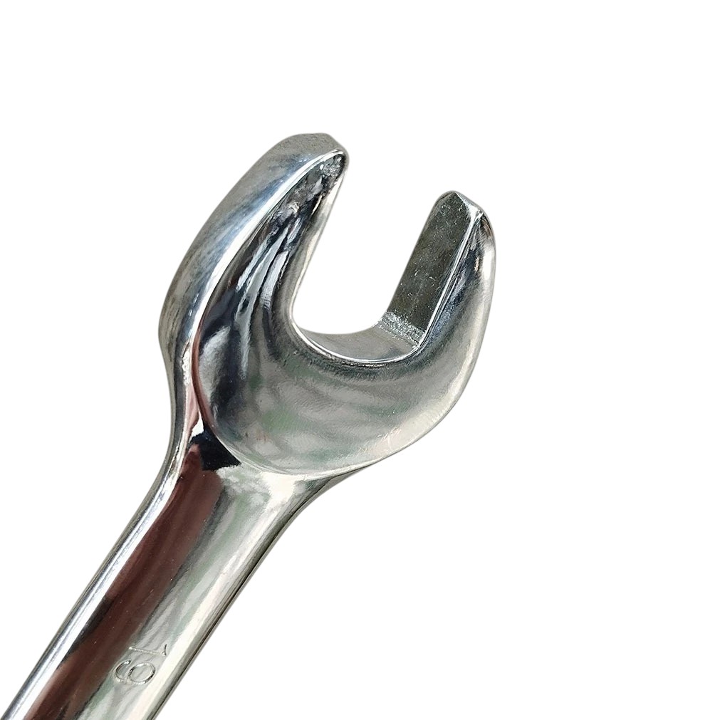 Cờ Lê Vòng Miệng KOURITSU Thép Cr-V Mạ Chrome Chống Gỉ - Cờ Lê Đầu Tròng Đầu Mở Đủ Kích Thước 6mm Đến 24mm, BH 12 Tháng