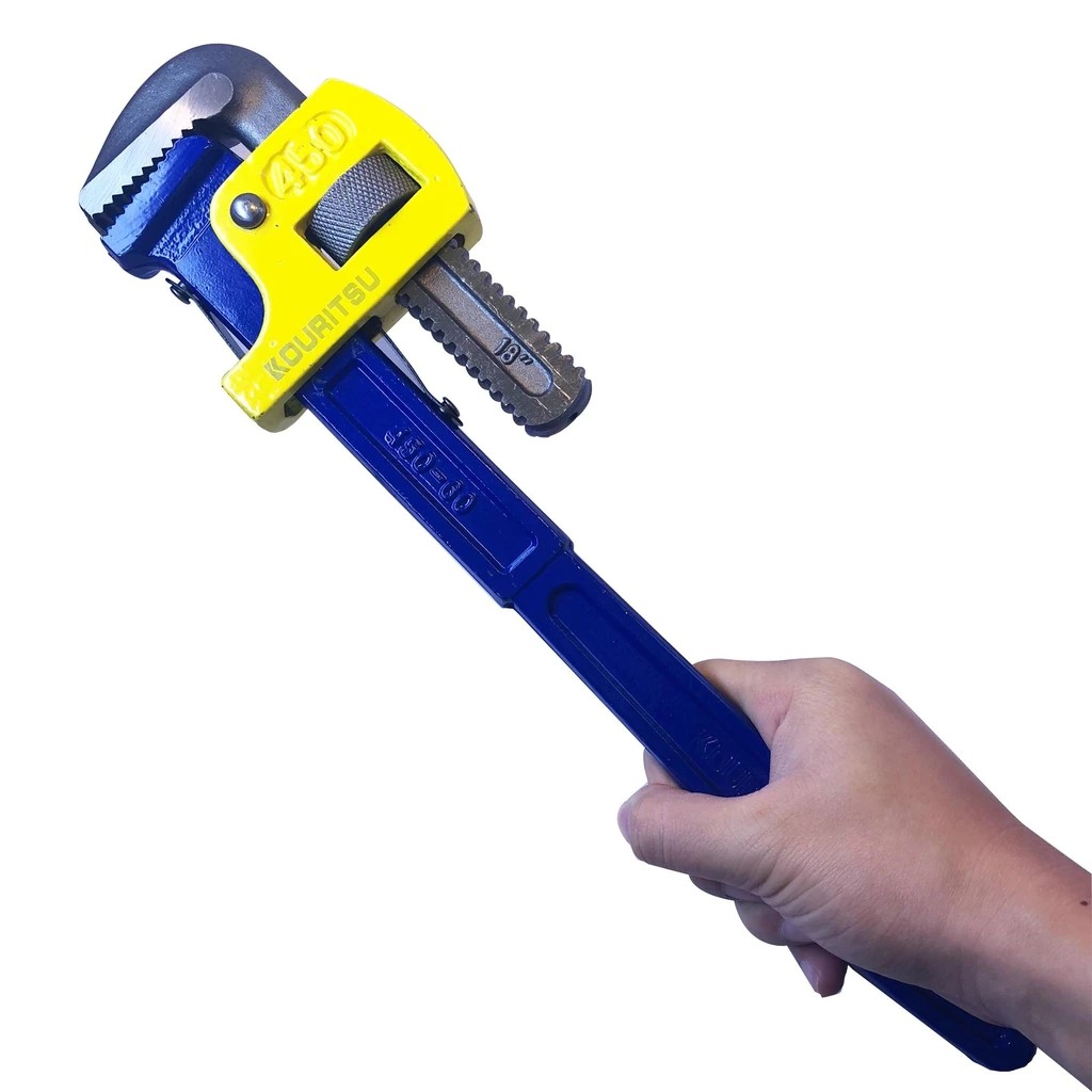 Kìm Nước Răng 18" KOURITSU Thân Thép Siêu Cứng Chống Gỉ Sét - Mỏ Lết Răng Cầm Tay Điều Chỉnh Size Ngàm Linh Hoạt Sửa Chữa BH 12T