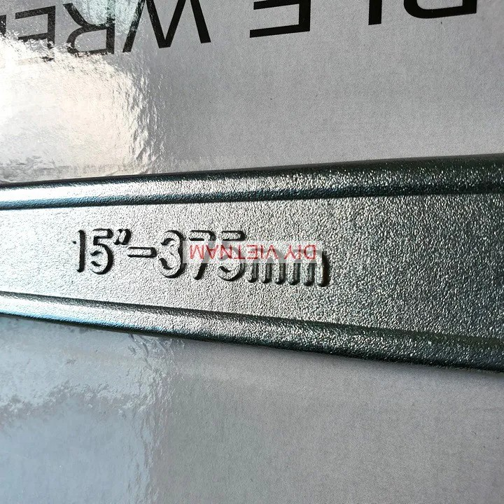 Mỏ Lết Cán Trơn 15 Inch 375mm KOURITSU Thép Hợp Kim - Mỏ Lết Thường Cỡ Lớn Độ Mở 50mm Tôi Nhiệt Luyện Siêu Cứng