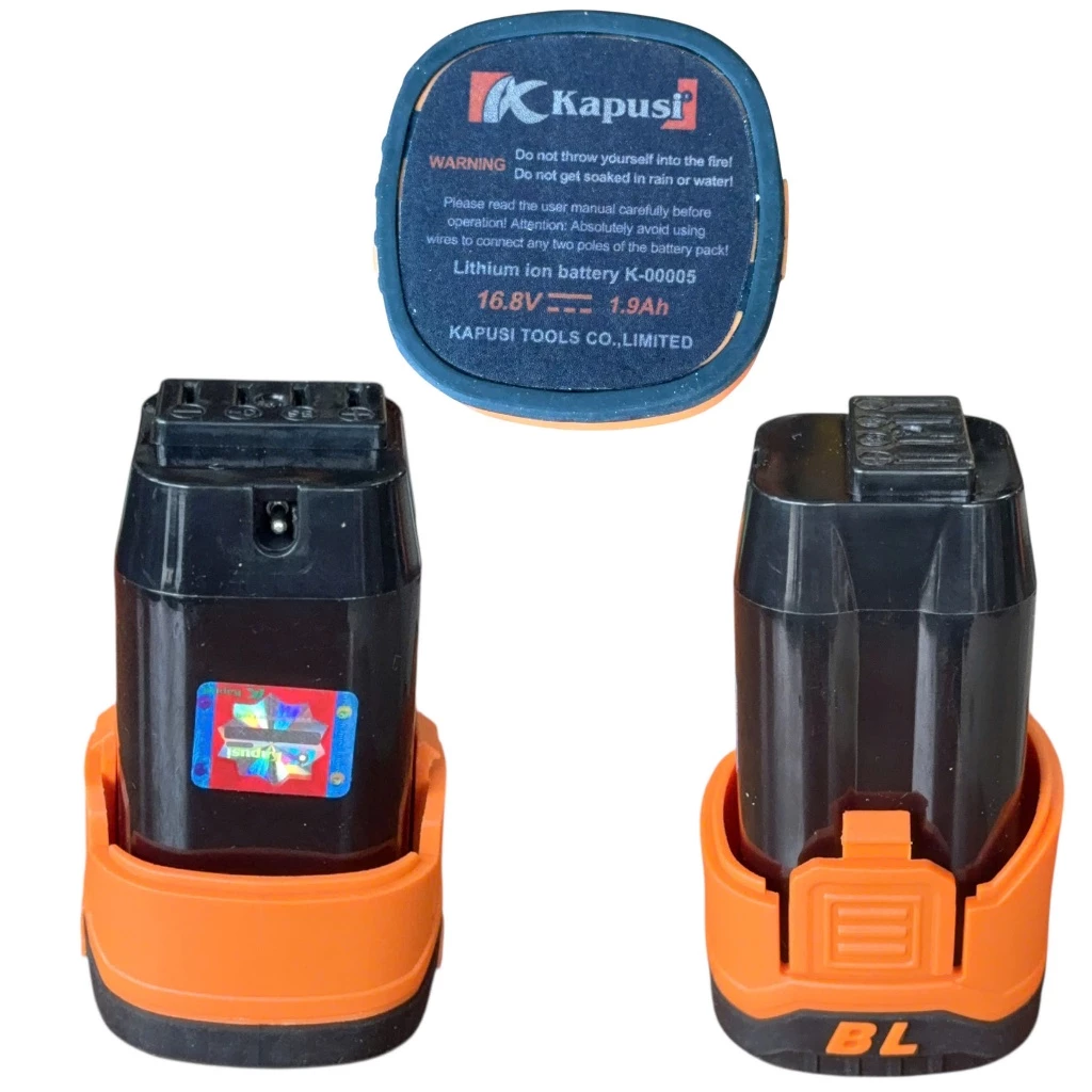 Máy Khoan Pin 16V Kapusi K-6875, K-6874 – Lực Siết 55Nm, Động Cơ Không Chổi Than, Chân Pin Phổ Thông, Bh 12 tháng