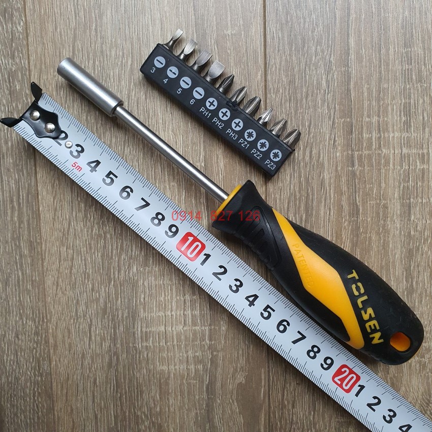 Bộ tua vít đa năng đổi đầu hãng Tolsen 11 và 17 chi tiết  20044, 20045