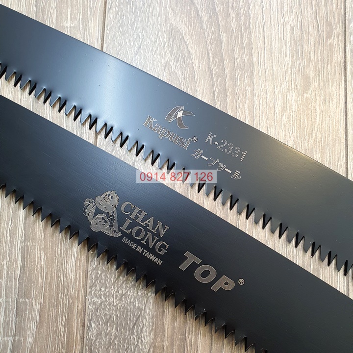 Cưa gỗ cầm tay cao cấp lưỡi đen hãng TOP Made in Đài Loan chiều dài 350mm