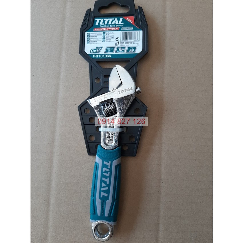 Mỏ lết công cầm tay đa năng TOTAL THT101066 6inch -12inch, cờ lê thép Cr-V
