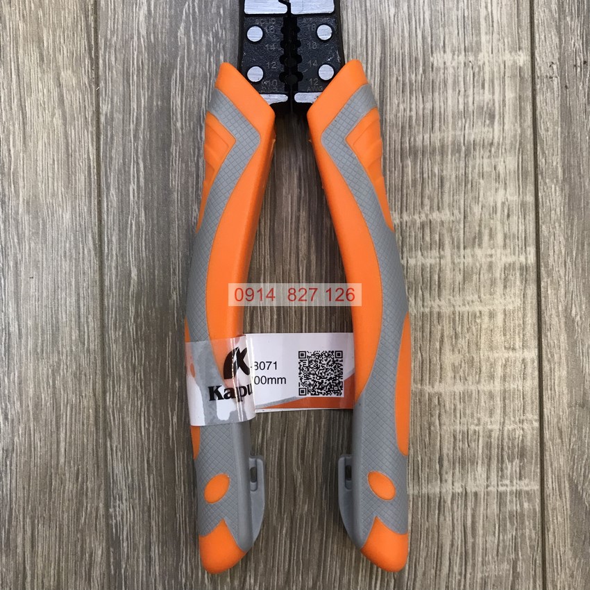 Kìm cắt đa năng KAPUSI K-8071 Japan 8inch 200mm, thép CR-V độ cứng cao lưỡi kìm sắc bén