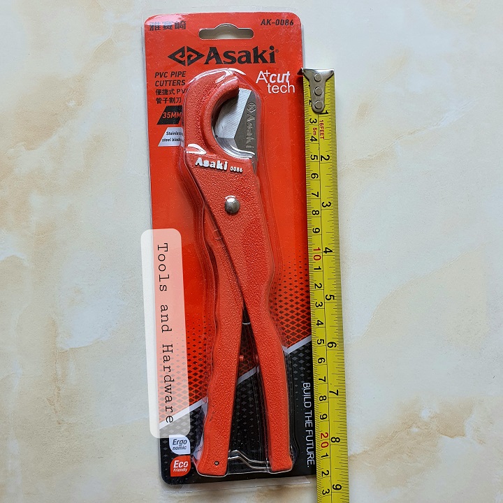 Dao cắt ống nhựa Asaki Nhật Bản độ mở 4 ly, chiều dài  210mm - Kéo cắt ống nhựa