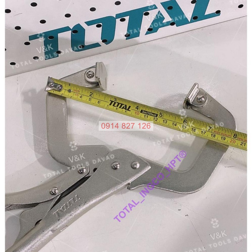 Kìm bấm chết chữ C TOTAL THT111113 Kích thước 11 inch, Thép carbon, Mạ niken