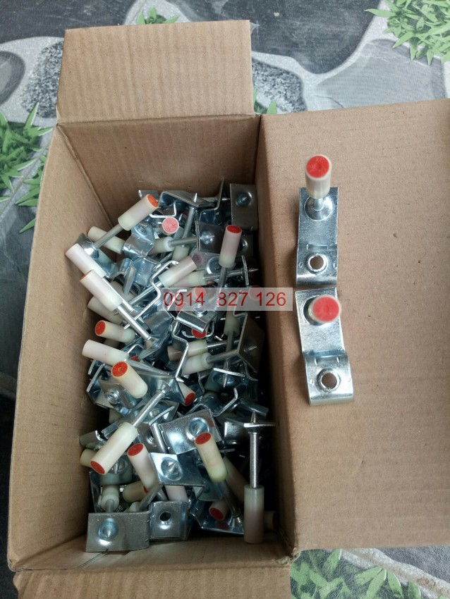 Hôp 100 đinh nổ bê tông loại to 8.5mm, cỡ ren M6-M8 chịu tải tối đa 500kg