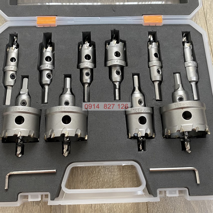 Bộ 10 mũi khoét đa năng KAPUSI Japan K-3696, cỡ từ 16-53mm thép hợp kim cao cấp