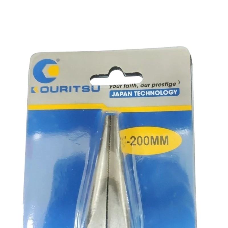 Kìm Mỏ Nhọn 8" KOURITSU LNP08-01 Chính Hãng - Kìm Nhọn Cắt Dây Thép Đa Năng Cán Bọc Cao Su Mềm Chống Trượt