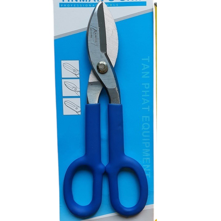 Kéo Cắt Tôn Cầm Tay KOURITSU Lưỡi Thép Mạ CR-V Bản 10 Inch 12 Inch - Kéo Cắt Thiếc Bảo Hành 12 Tháng
