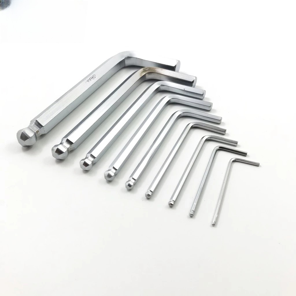 Bộ Lục Giác Bi Ngắn 9 Cây KOURITSU T04405 Từ 1.5-10mm Thép Cr-V Cứng Cáp - Hộp Khóa Lục Giác Cầm Tay Sửa Chữa Đa Năng Bảo Hành 12 Tháng