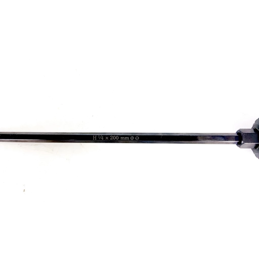 Tua Vít 2 Đầu Cán Quả Dứa Kapusi K-6188 – 6x200mm – Đầu 2 Cạnh và 4 Cạnh – Thép CRV Mạ Chrome, Cán Êm Tay – Bh 12 Tháng