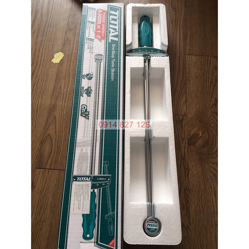 Cần siết lực 1/2 inch TOTAL THPTW300N2, thép CR-V chịu lực, chịu nhiệt