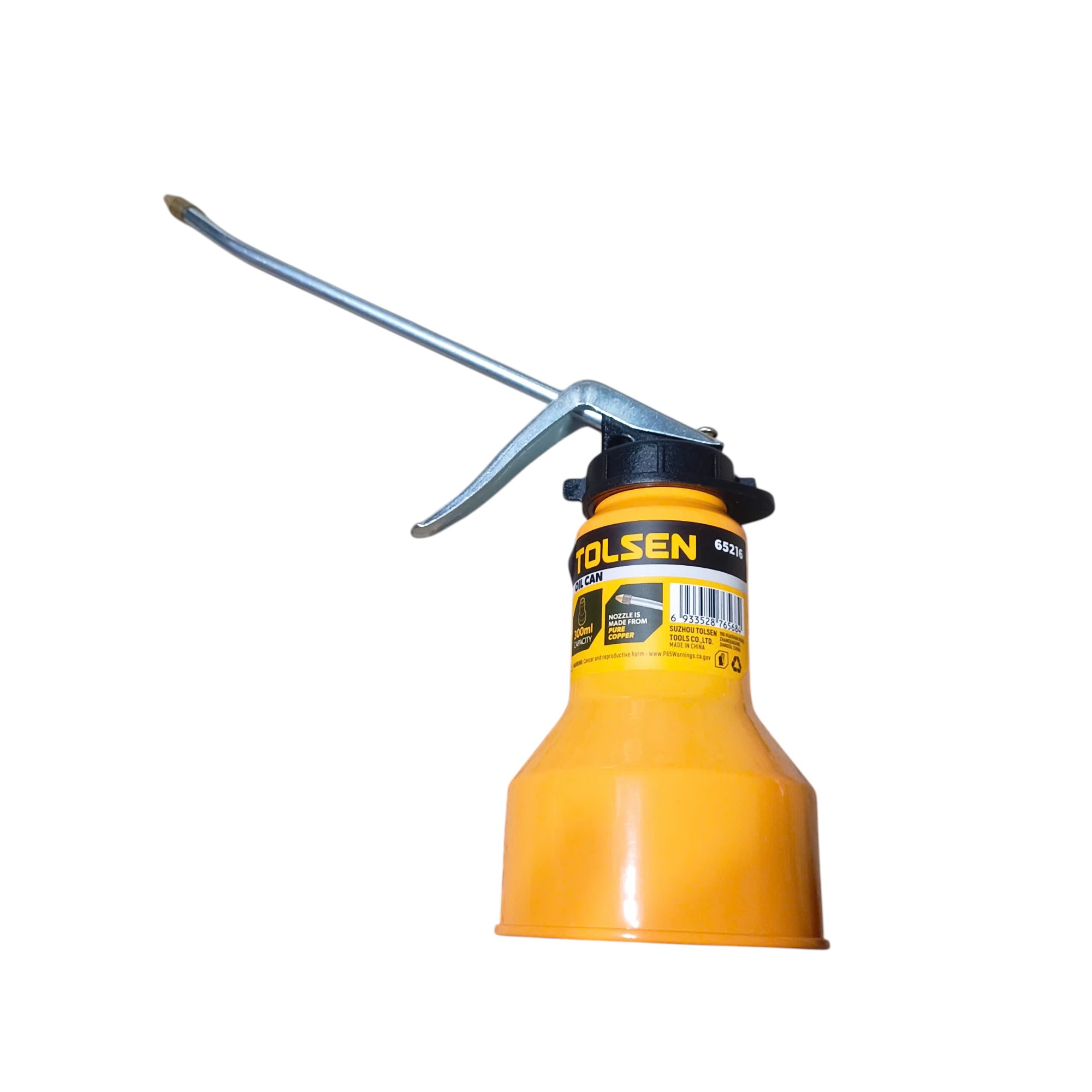 Bình Xịt Nhớt 300ml Tolsen 65216 – Thép Chống Gỉ, Vòi Kim Loại Góc 30°, Phun Dầu Đều, BH 12 tháng