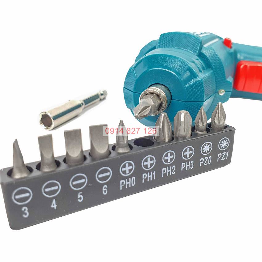 Máy bắn vít mini dùng pin 4v Total TSDLI0402 đầu lục giác 1/4'', tốc độ 180v/p, lực xoắn 4nm, Bh 6 tháng diy-vietnam