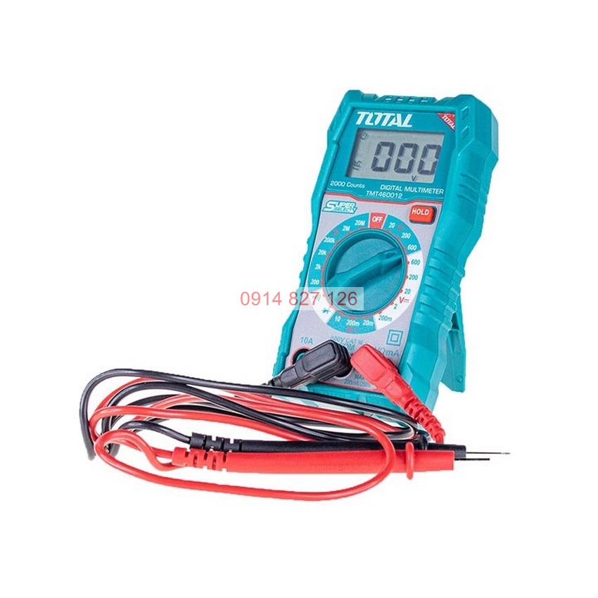 Đồng hồ đo điện vạn năng TOTAL TMT460012 màn hình LCD 2000 số đếm