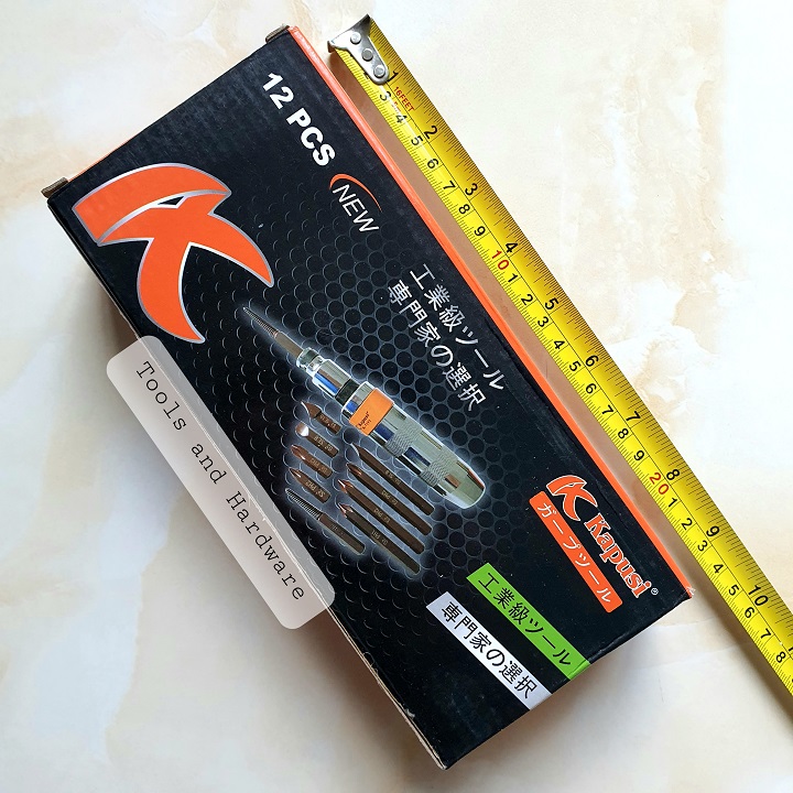 Bộ tô vít đóng tự động đảo chiều K-7194 Kapusi 12 chi tiết - Bộ tuốc nơ vít đóng Kapusi