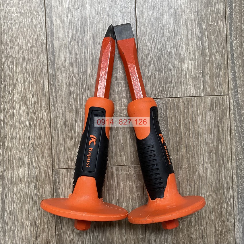 Đục bê tông cầm tay K-9642, K-9643 KAPUSI, đầu dẹt và nhọn thép cứng sắc bén