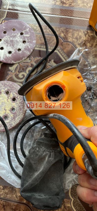 Máy chà nhám đánh bóng tròn TOLSEN 79565 280W, đế nhám phi125mm, chịu lực và chống biến dạng tốt