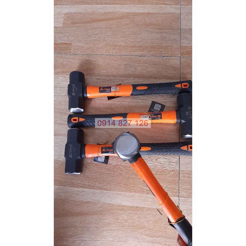 Búa tạ lục giác 2 đầu KAPUSI cỡ 2.7-3.6-4.6kg (K-9574, K-9576, K-9578)