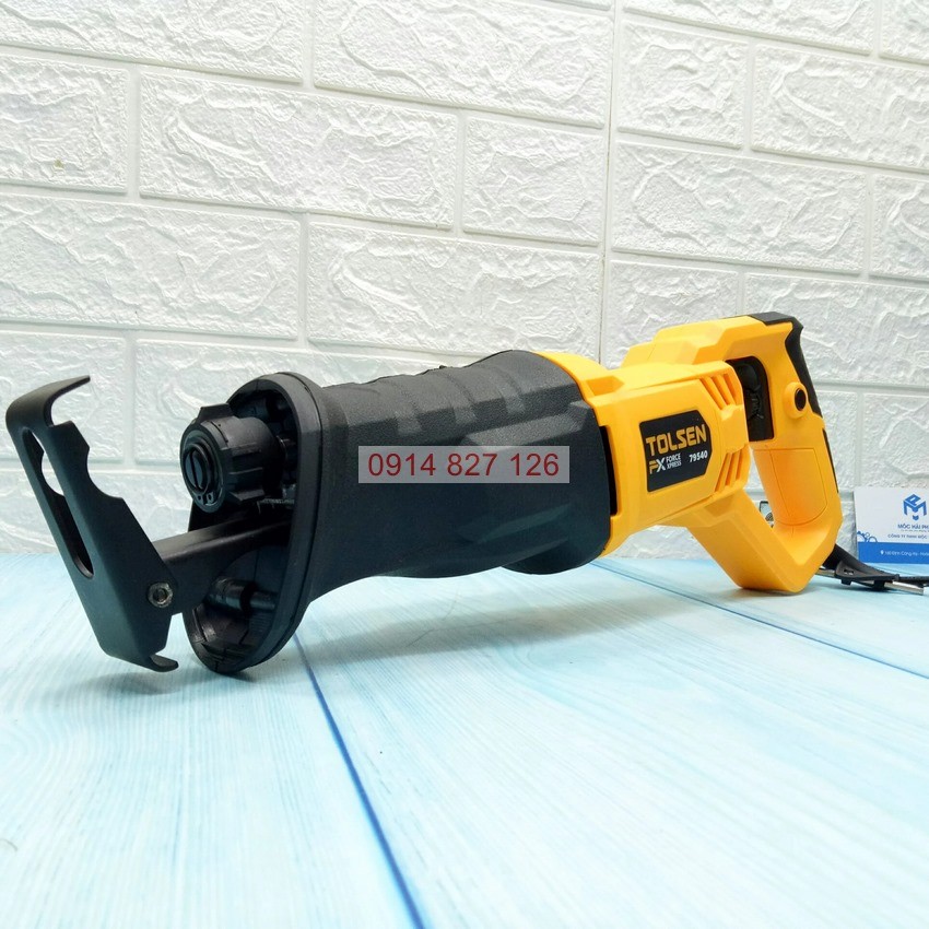 Máy cưa kiếm 710W TOLSEN 79540 có chổi than, chịu lực tốt, cưa gỗ, cưa sắt, cưa nhựa