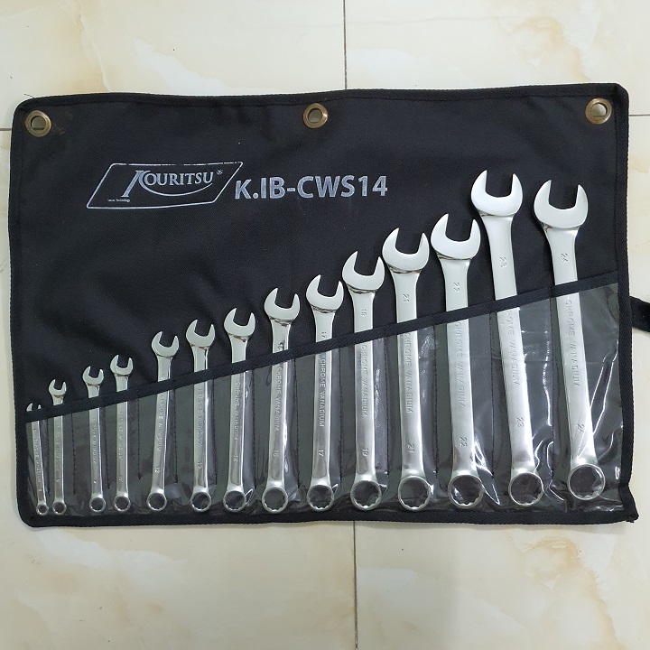 Bộ cờ lê tròng Nhật Bản Kouritsu (bộ 14 - 11 - 9 chi tiết) - Bộ chìa khóa vòng miệng