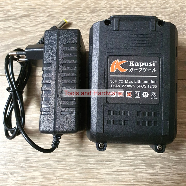 Máy khoan pin hãng Kapusi Japan cao cấp 36V, 25 CẤP TRƯỢT, Mô tơ lõi đồng
