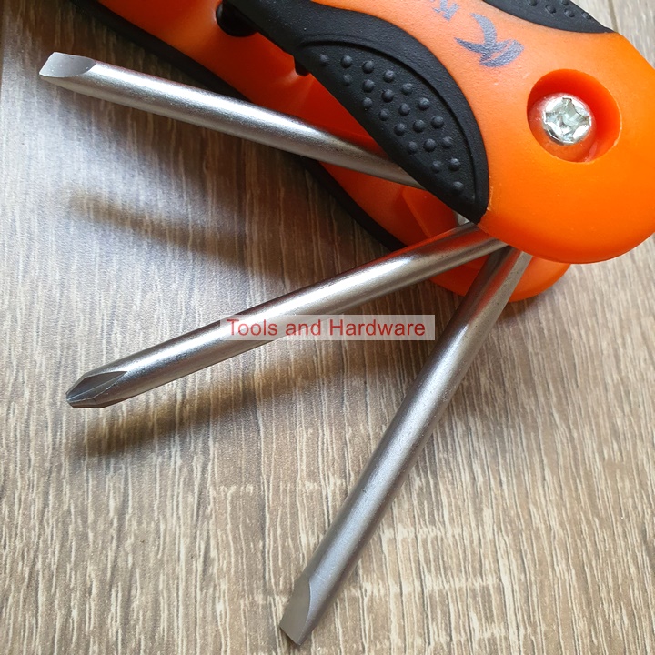 Bộ Lục Giác Xếp Đầu Vít Hãng Kapusi K-7982 gồm 8 cây đầu bake và dẹt