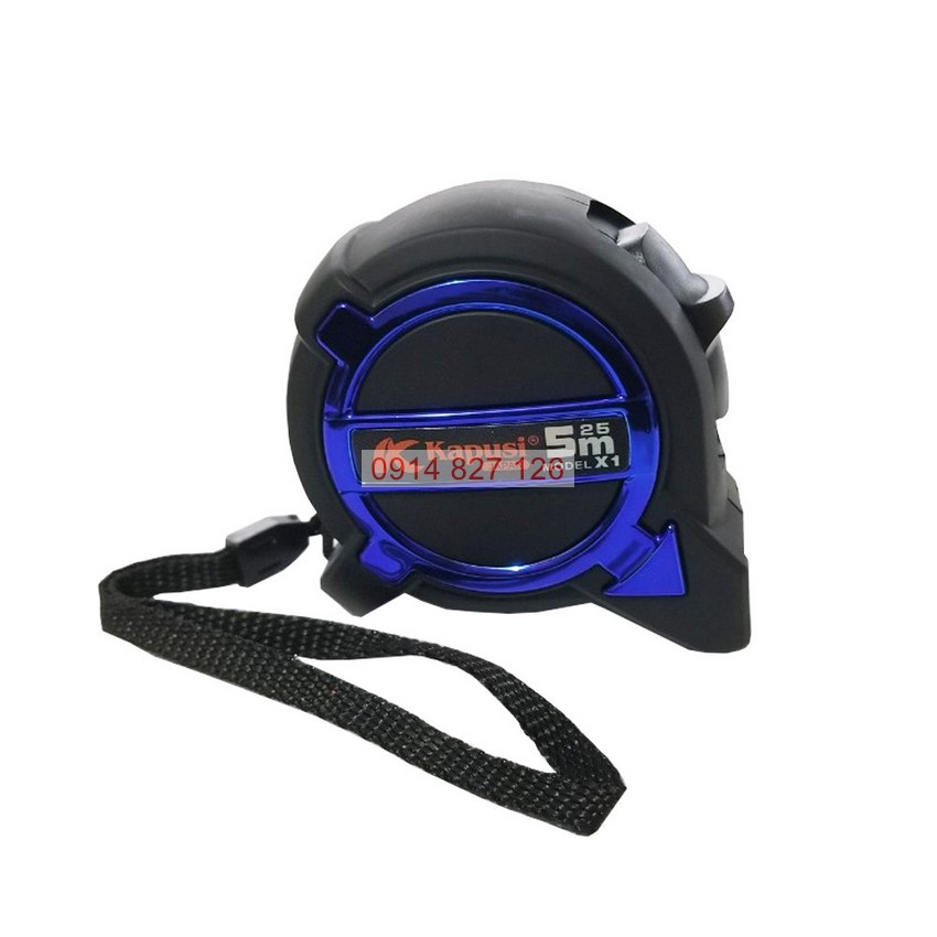Thước rút hệ mét KAPUSI chống va đập, nền trắng, chống xước 3-5-7.5m (K-2663, K-2664, K-2665, K-2666)