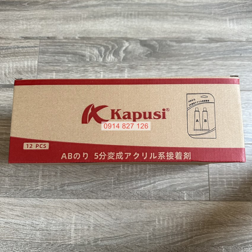 Keo ab 2 thành phần Acrylic hãng KAPUSI Japan hàn nối vá sắt, thép, kim loại, nhựa, gỗ, cao su diy-vietnam