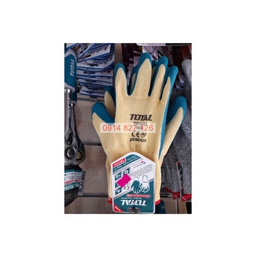 Găng tay cao su Total TSP13101 chống cắt, trơn trượt, mài mòn thấm hút mồ hôi , bảo vệ tay