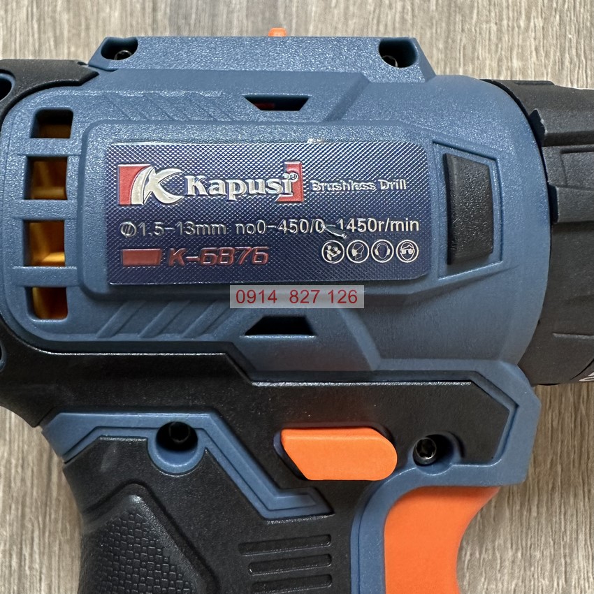 Máy khoan pin 21V không chổi than K-6876 KAPUSI