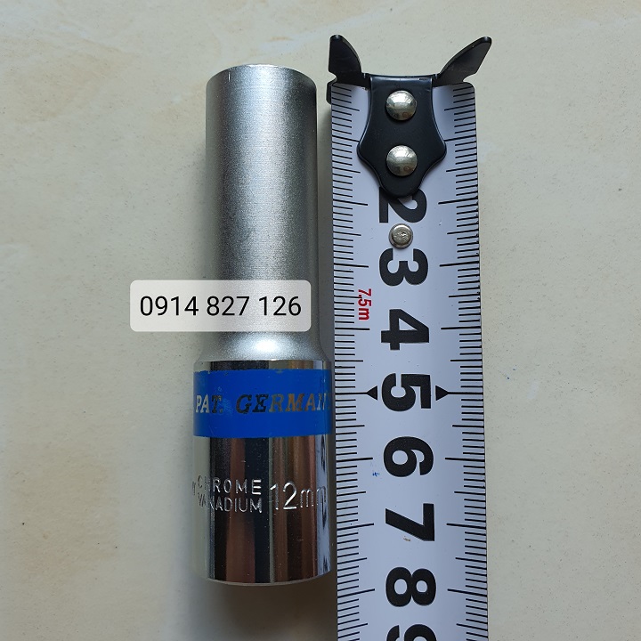Tuýp mở bulong 1/2 inch thân dài 8cm hãng TOP (Khẩu vặn ốc 1/2 inch dài)