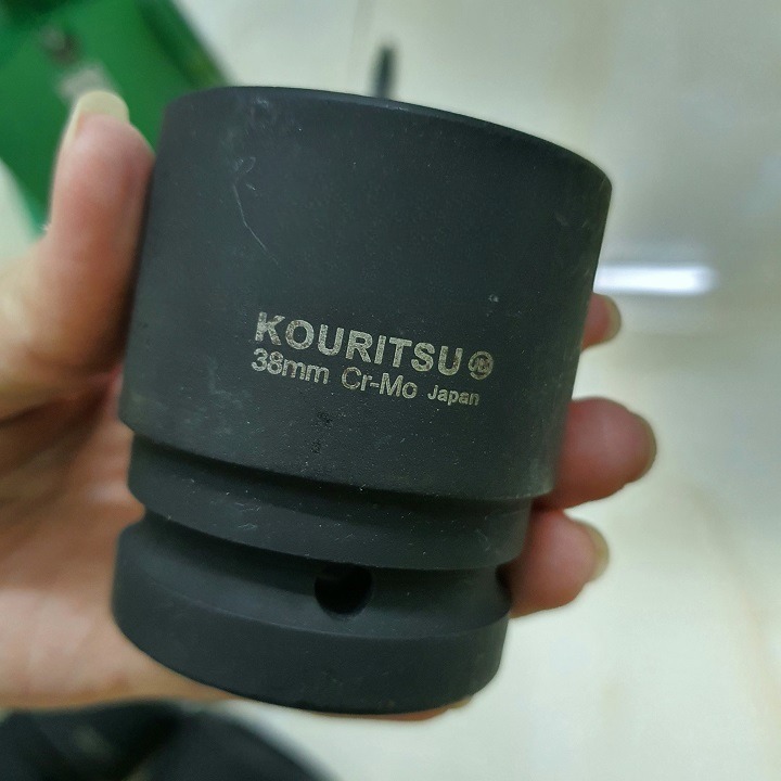 Đầu Khẩu Đen Ngắn 1" KOURITSU Thép Hợp Kim Cr-Mo Chống Mài Mòn Nhiều Cỡ 38 40 41 46 50mm Bảo Hành 12 Tháng