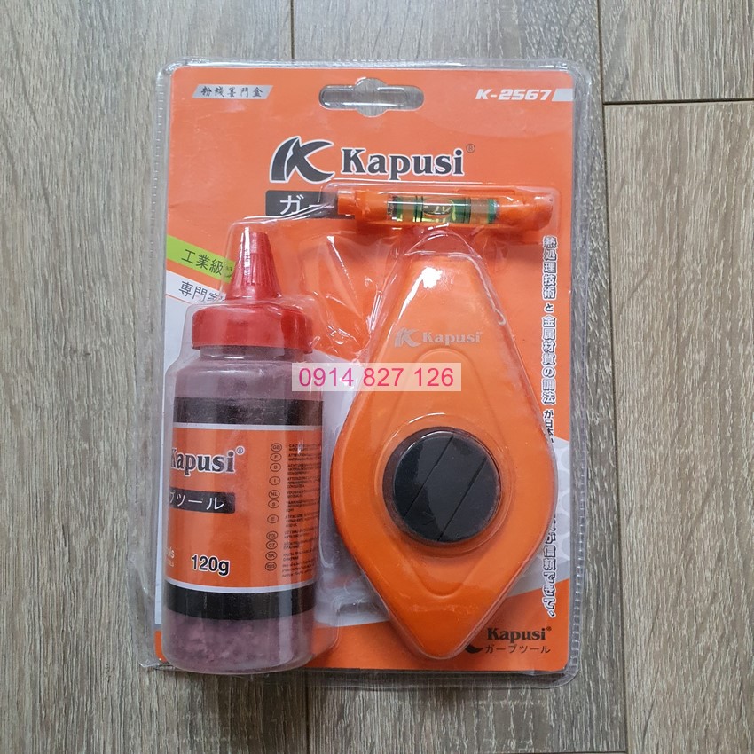 Bật mực hồ lô quay tay KAPUSI K-2567, chất liệu nhựa ABS bền nhẹ