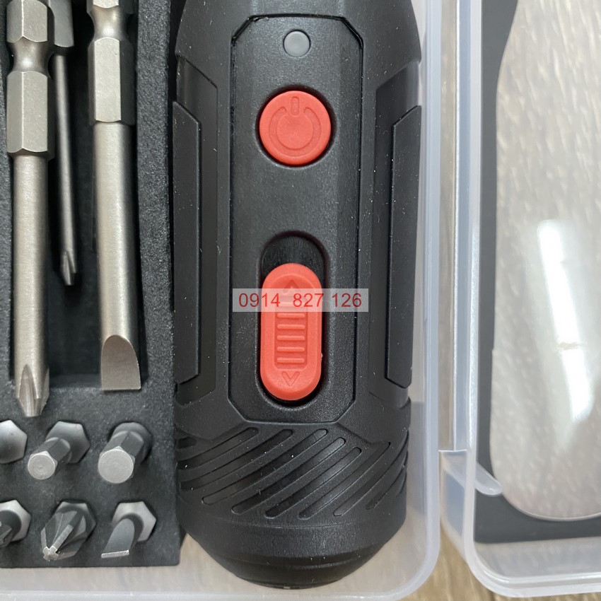 Bộ tua vít pin KAPUSI K-6222 20 đầu vít thay thế, pin sạc cao cấp cổng type C
