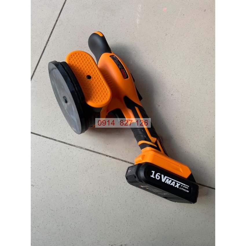 Máy lát gạch 16V Kapusi K-6991, dùng pin đầu hút cao su siêu bền