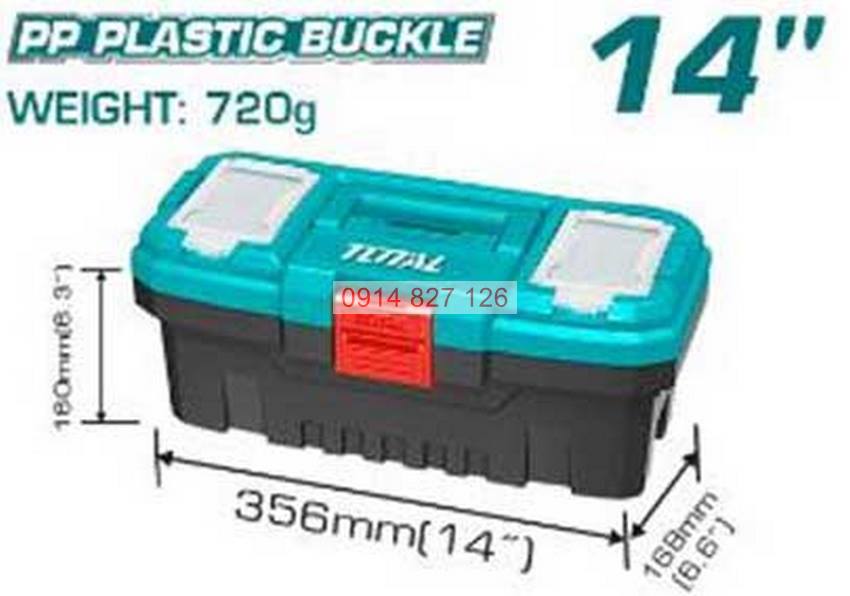 Hộp đựng đồ nghề TOTAL TPBX0141 hộp dụng cụ khóa nhựa tủ chất liệu nhựa PP
