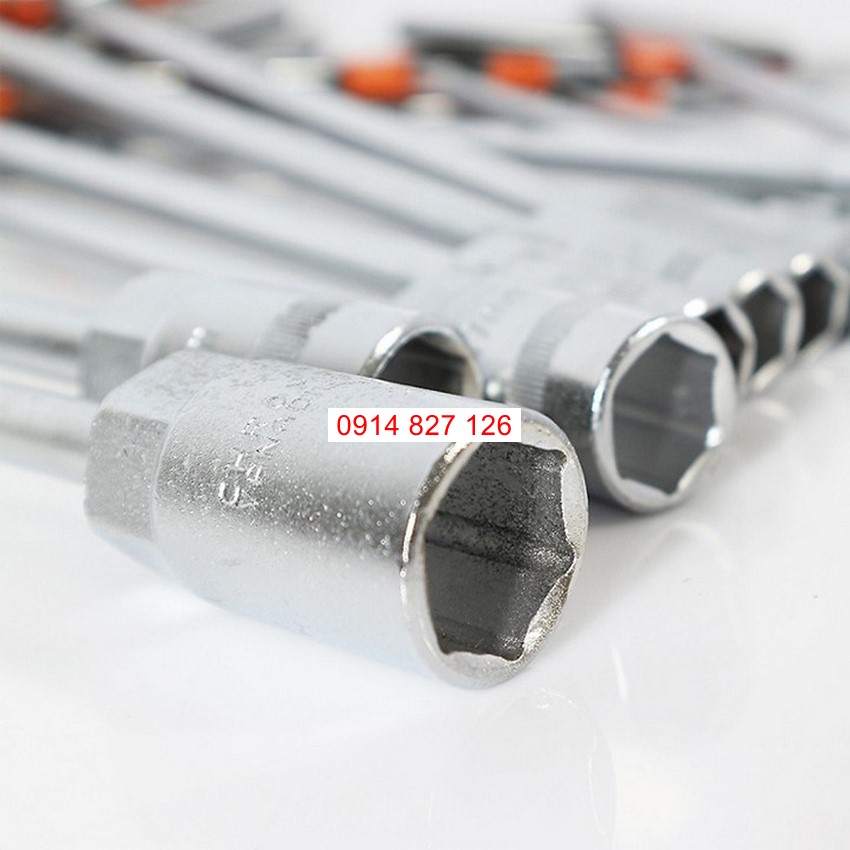 Bộ cần siết chữ T KAPUSI Nhật Bản 13 chi tiết 6-19mm, thép cr-v, chống gỉ sét